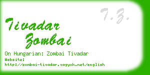 tivadar zombai business card